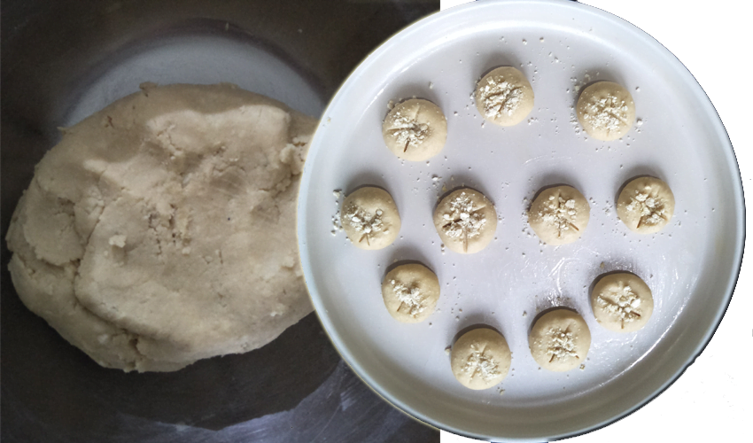 Nankhatai-dough and balls