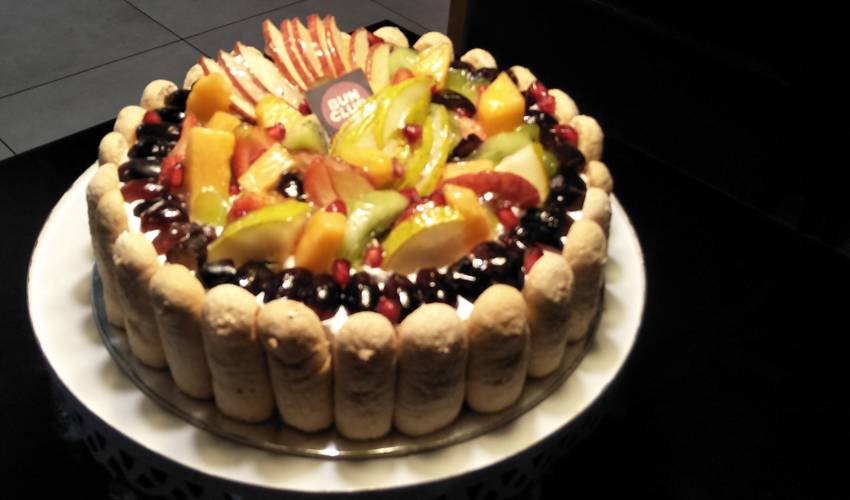 Fruit Charlotte Cake-Filled with Fruits
