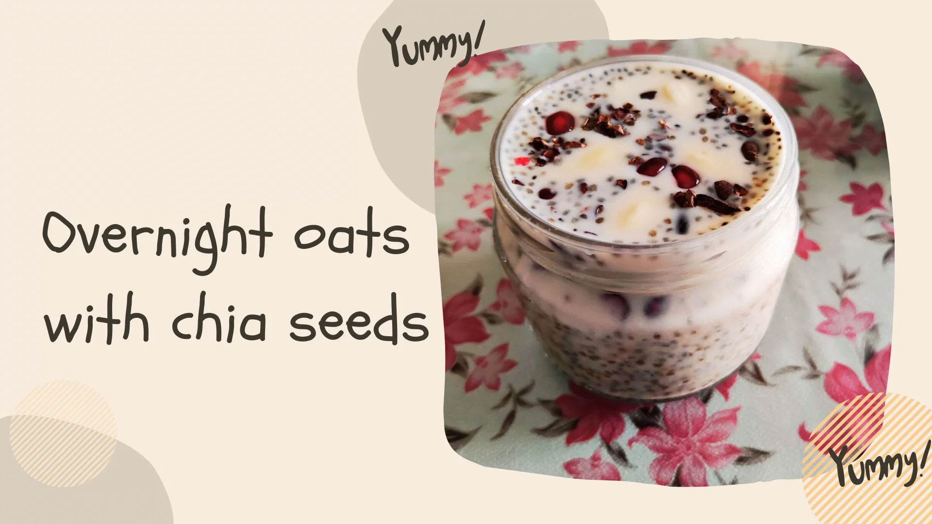 overnight oats with chia seeds
